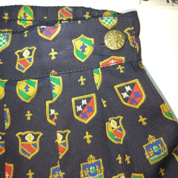 Vintage Chaus Rayon Pleated Novelty Midi Skirt - Picture 4 of 10